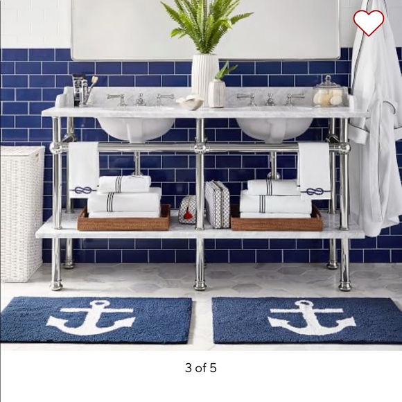 Pottery Barn Other - Pottery Barn Anchor Bath Rug